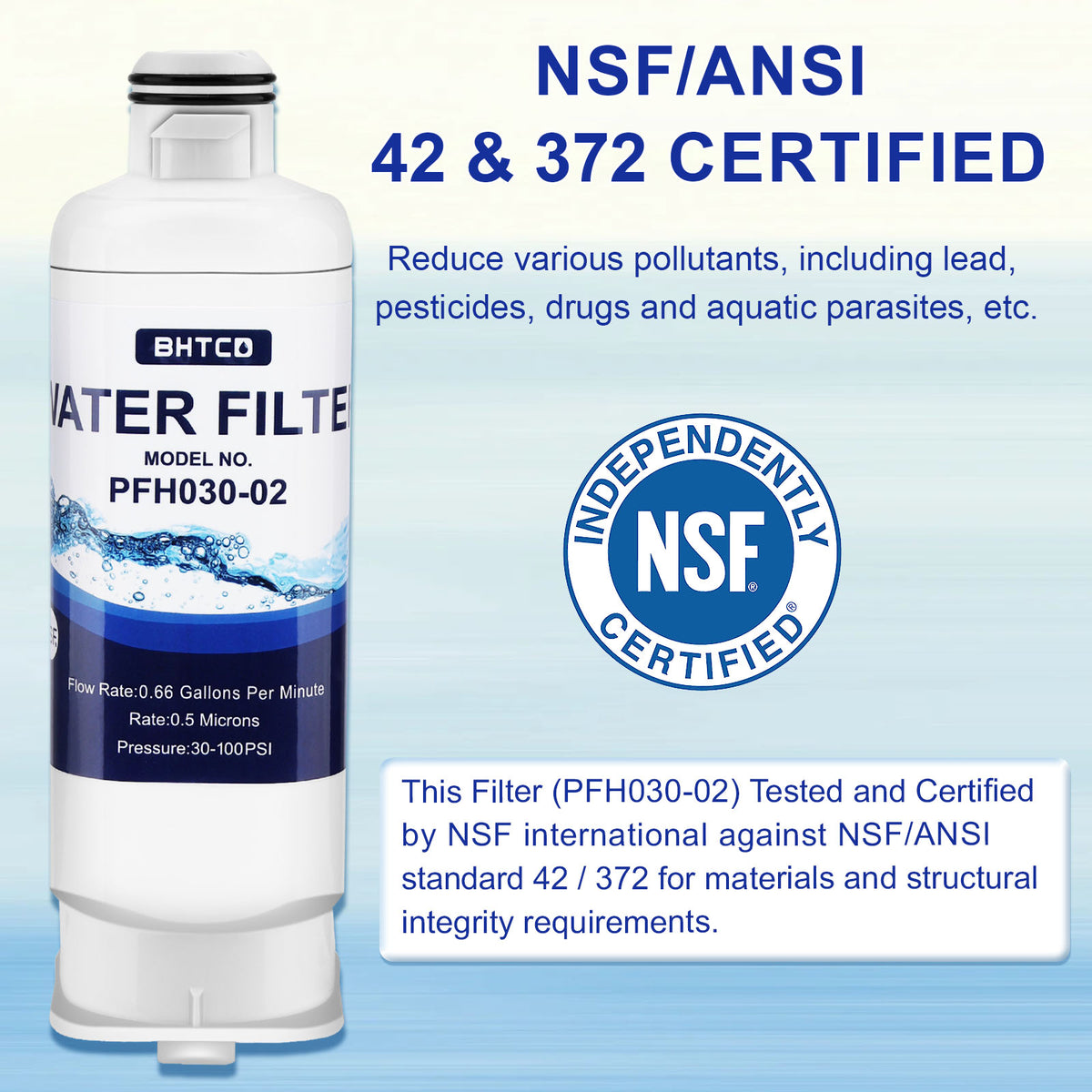 RF23R6201SR/AA Water Filter Replacement for Samsung Refrigerator