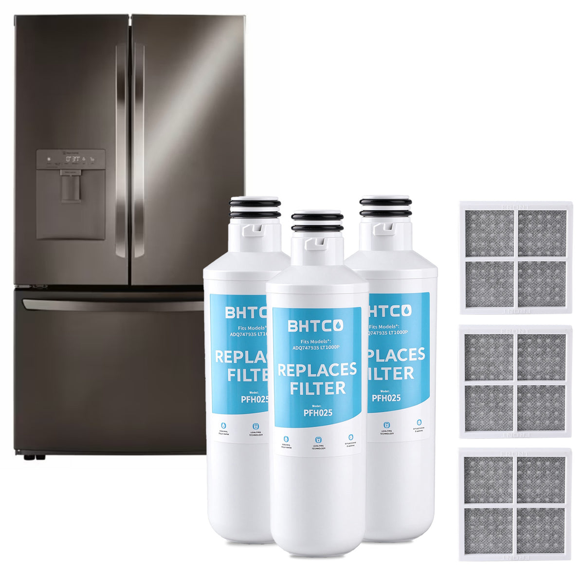 LRFWS2906D Water & Air Filter Replacement for LG Refrigerator